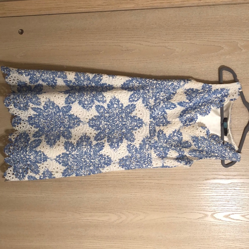 Blue and White Eva Franco Dress